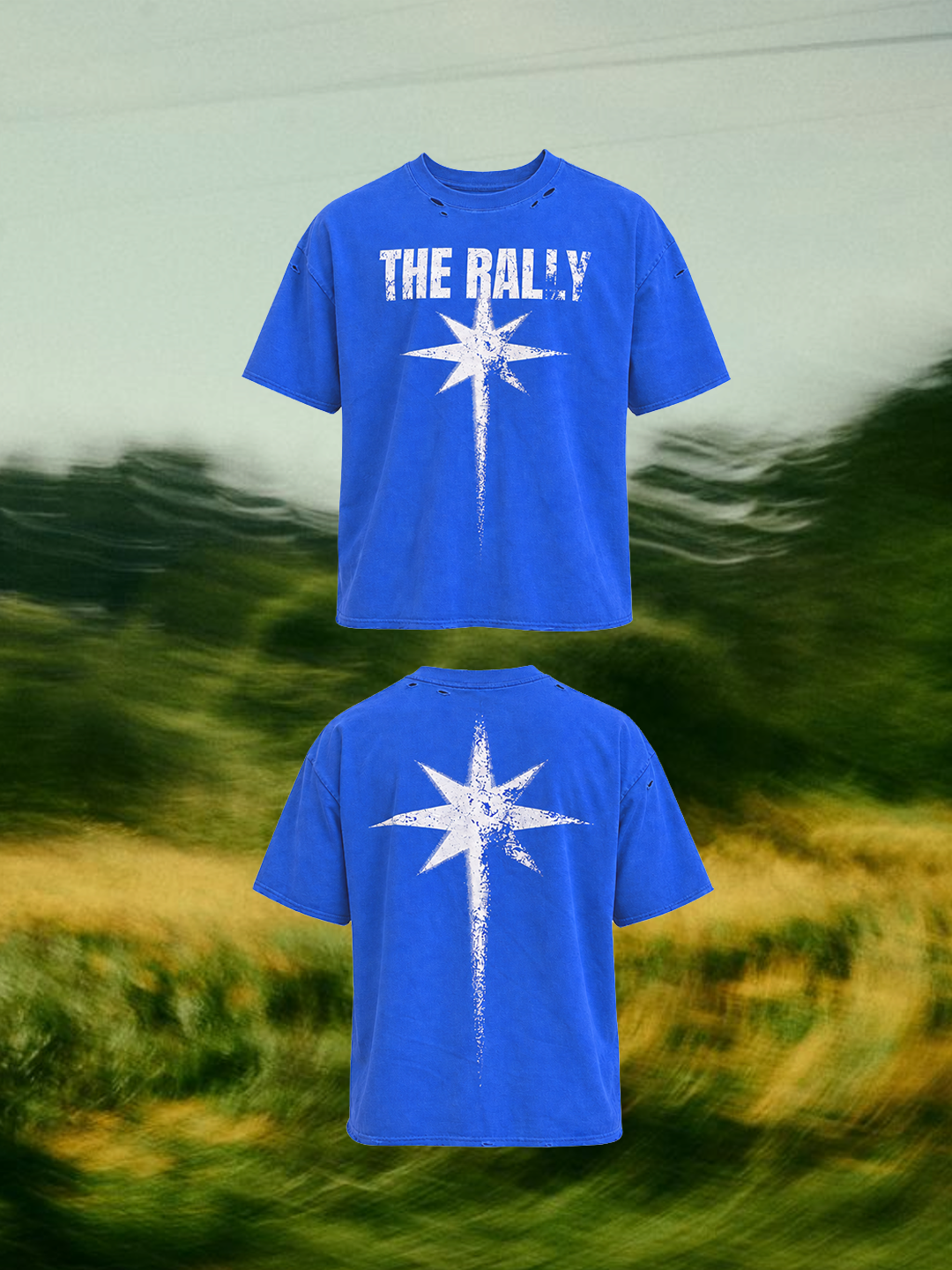 THE RALLY 2026 Blue Tee